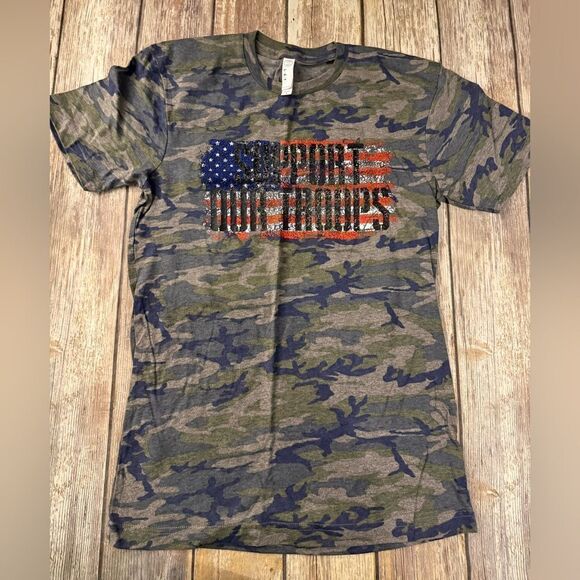 Support the Troops Short Sleeve Tee - Picture 1 of 3